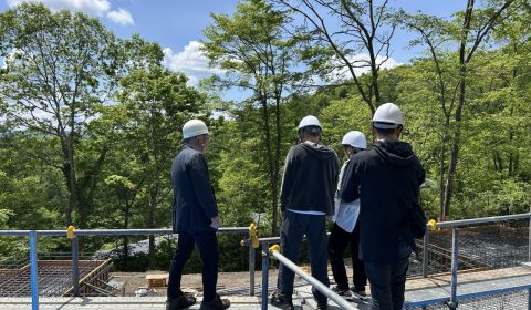 現場視察　ー基礎配筋ー
