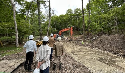 現場視察　ー基礎工事ー