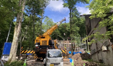 建て方はじまる